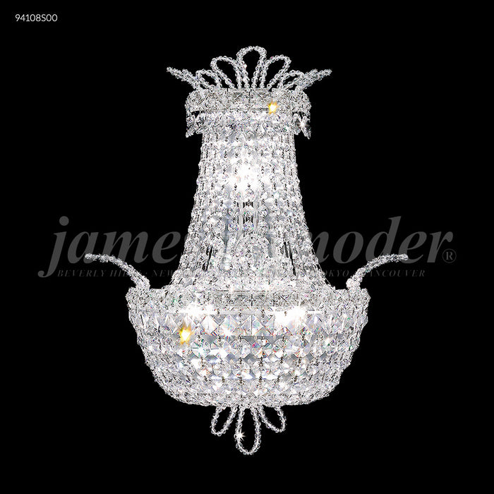 James R. Moder 94108S00 Three Light Wall Sconce, Silver