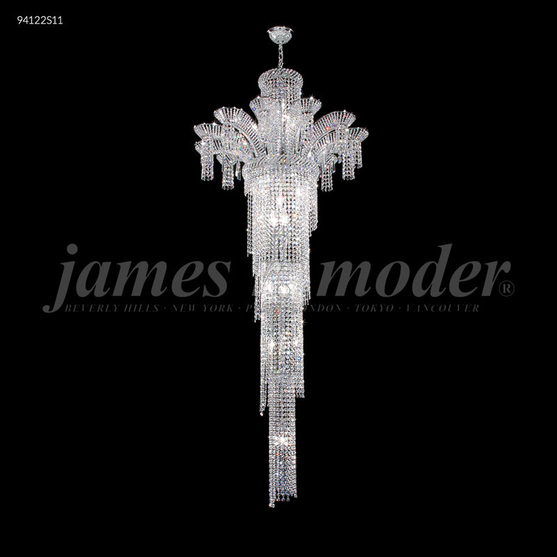 James R. Moder 94122S11 22 Light Chandelier, Silver