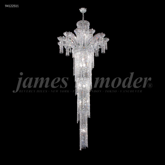 James R. Moder 94122S11 22 Light Chandelier, Silver