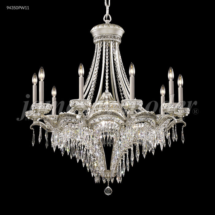 James R. Moder 94350PW11 12 Light Chandelier, Pewter