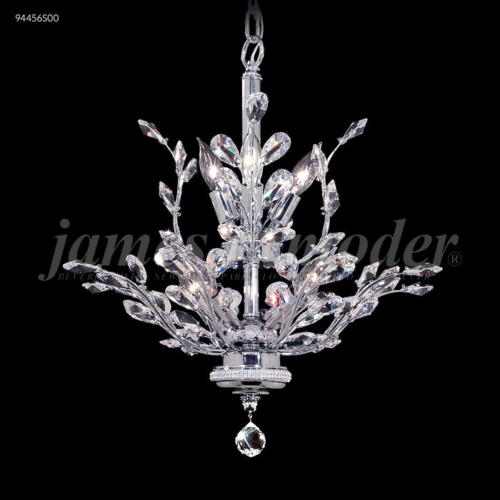 James R. Moder 94456S00 Eight Light Chandelier, Silver