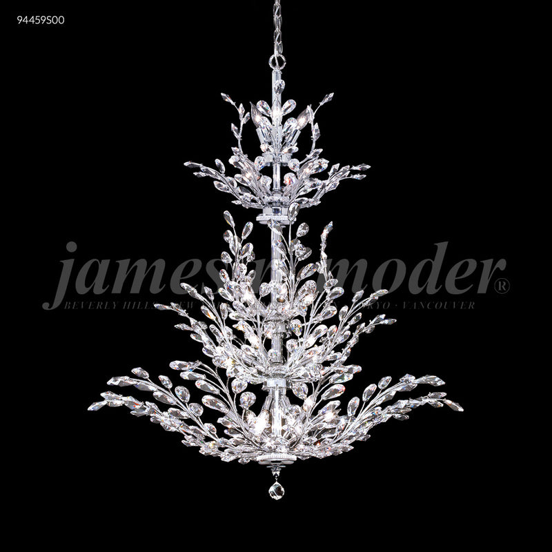 James R. Moder 94459S00 26 Light Chandelier, Silver