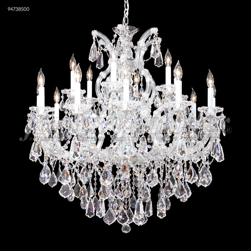 James R. Moder 94738S00 18 Light Chandelier, Silver