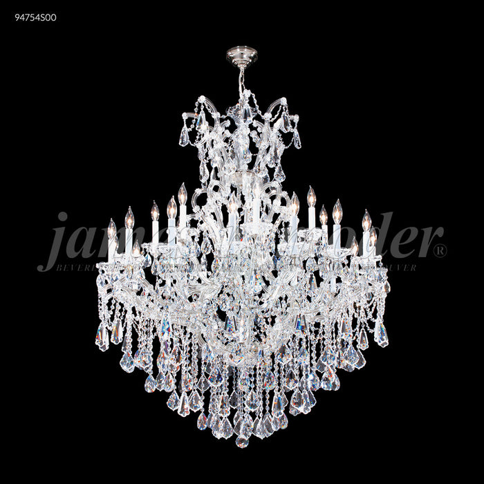 James R. Moder 94754S00 24 Light Chandelier, Silver