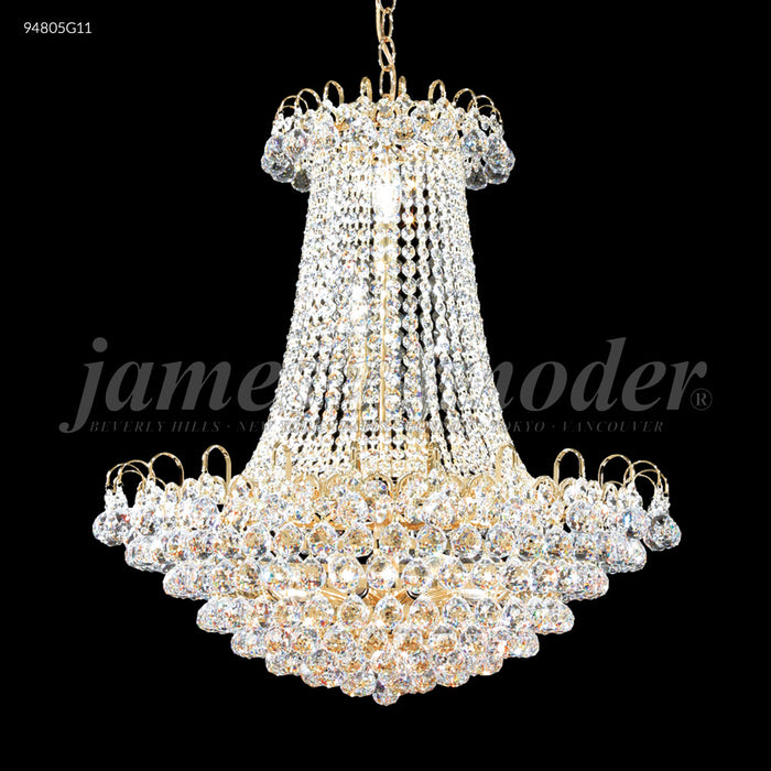 James R. Moder 94805G11 11 Light Chandelier, Gold