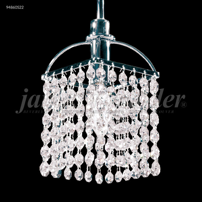 James R. Moder 94860S22 One Light Mini Pendant, Silver