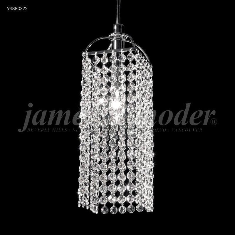 James R. Moder 94880S22 One Light Mini Pendant, Silver