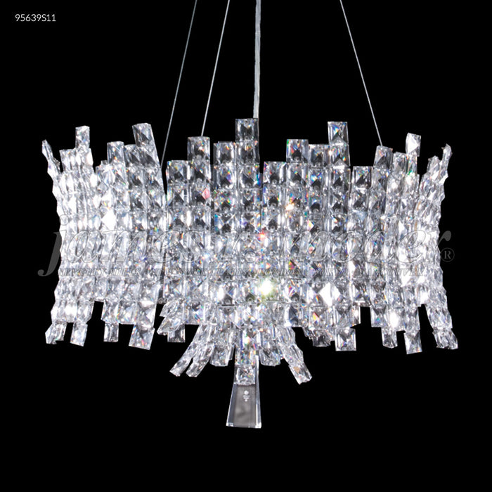 James R. Moder 95639S11 12 Light Pendant, Silver