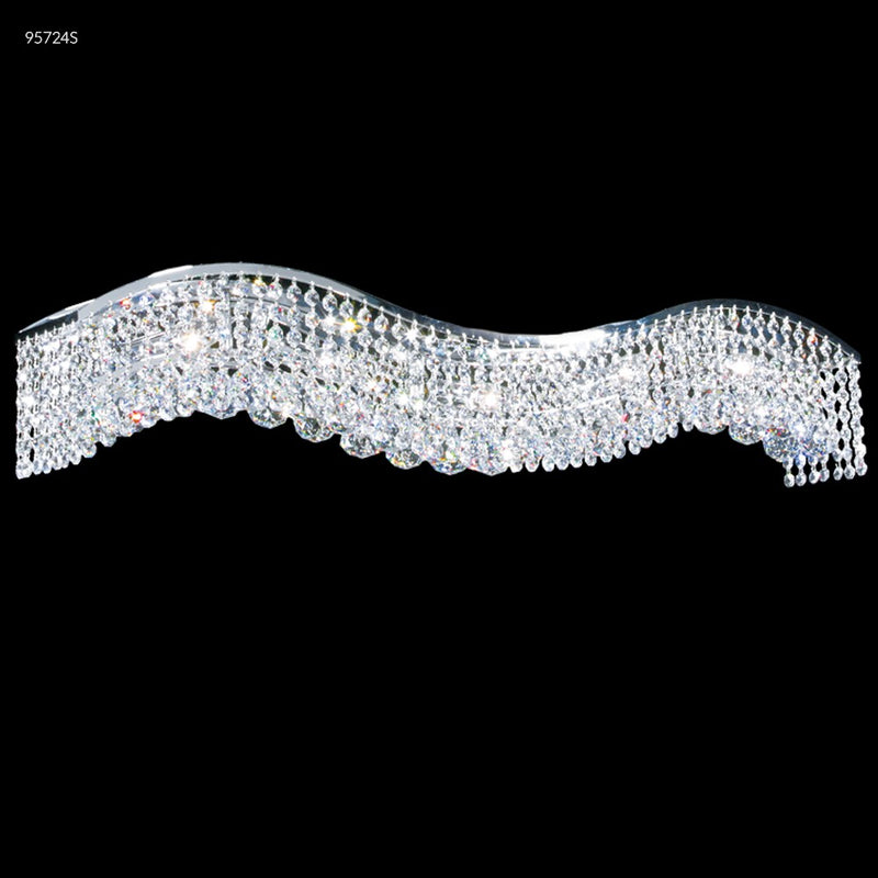 James R. Moder 95724S00 Ten Light Vanity Bar, Silver