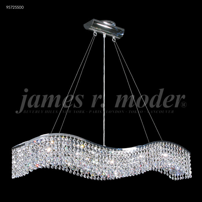 James R. Moder 95725S00 Five Light Chandelier, Silver