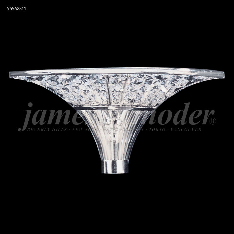 James R. Moder 95962S11 Two Light Wall Sconce, Silver