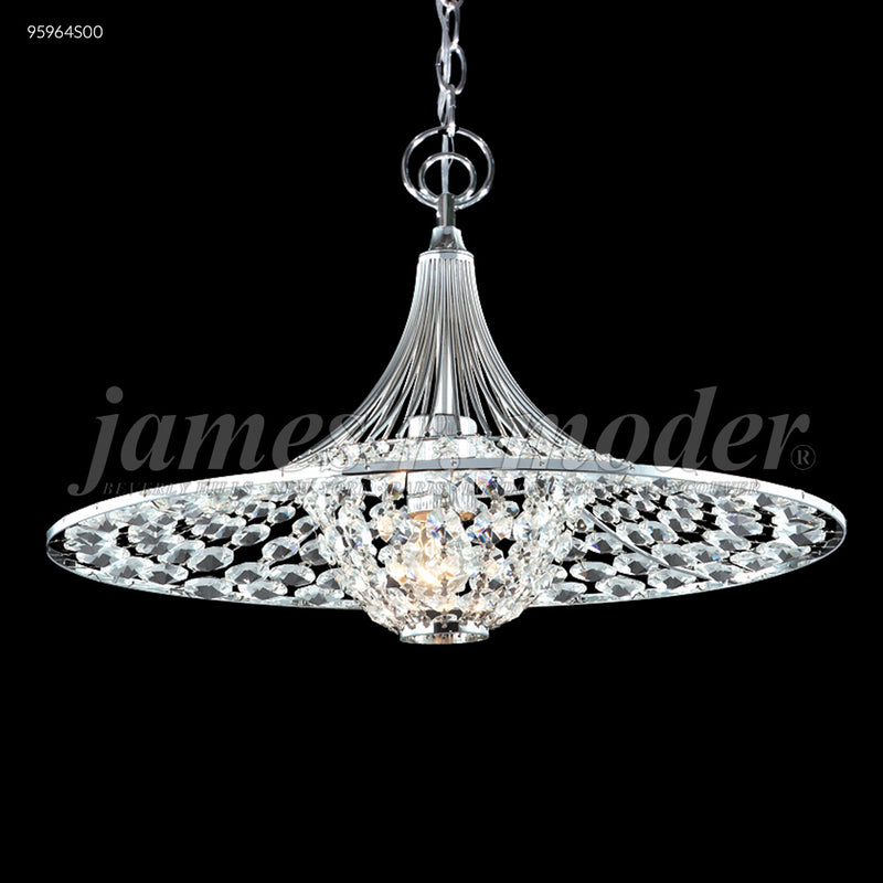 James R. Moder 95964S00 Three Light Pendant, Silver
