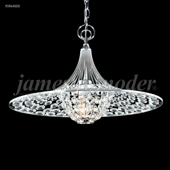 James R. Moder 95964S00 Three Light Pendant, Silver