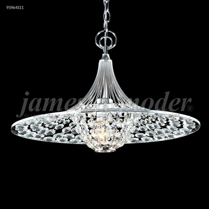 James R. Moder 95964S11 Three Light Pendant, Silver