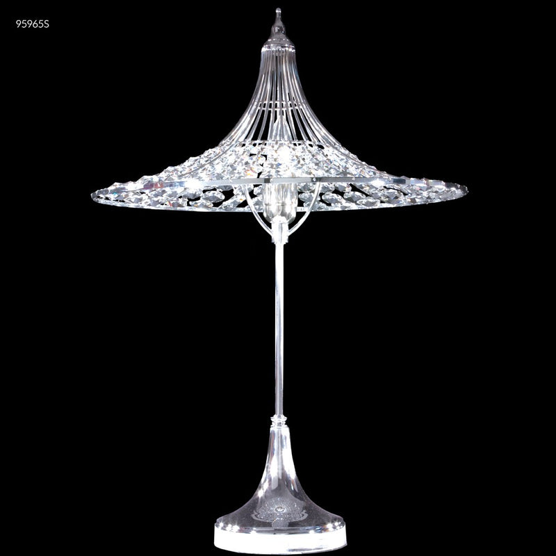 James R. Moder 95965S11 One Light Table Lamp, Silver