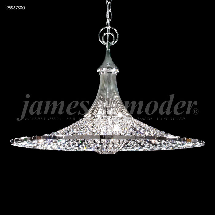 James R. Moder 95967S00 Three Light Pendant, Silver