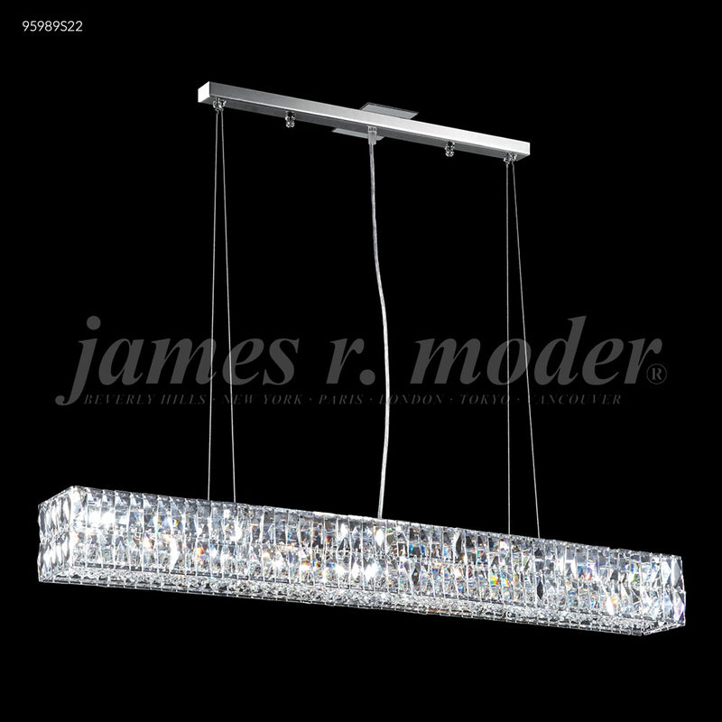 James R. Moder 95989S22 Five Light Chandelier, Silver