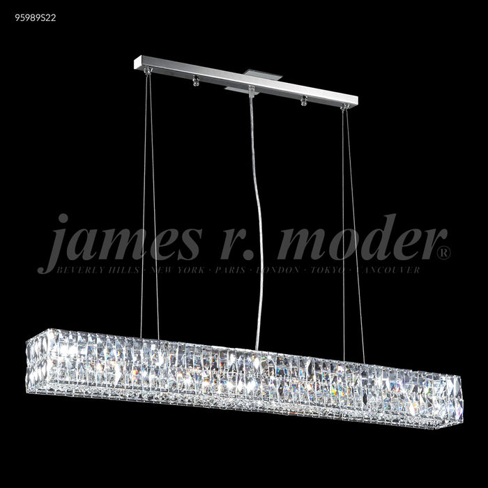 James R. Moder 95989S22 Five Light Chandelier, Silver