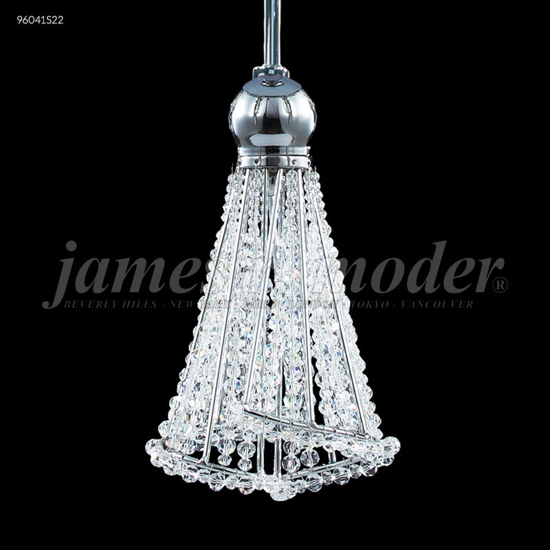 James R. Moder 96041S22 One Light Pendant, Silver
