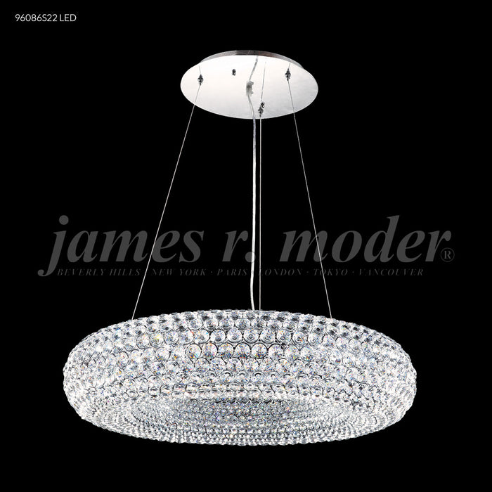 James R. Moder 96086S22 Ten Light Chandelier, Silver