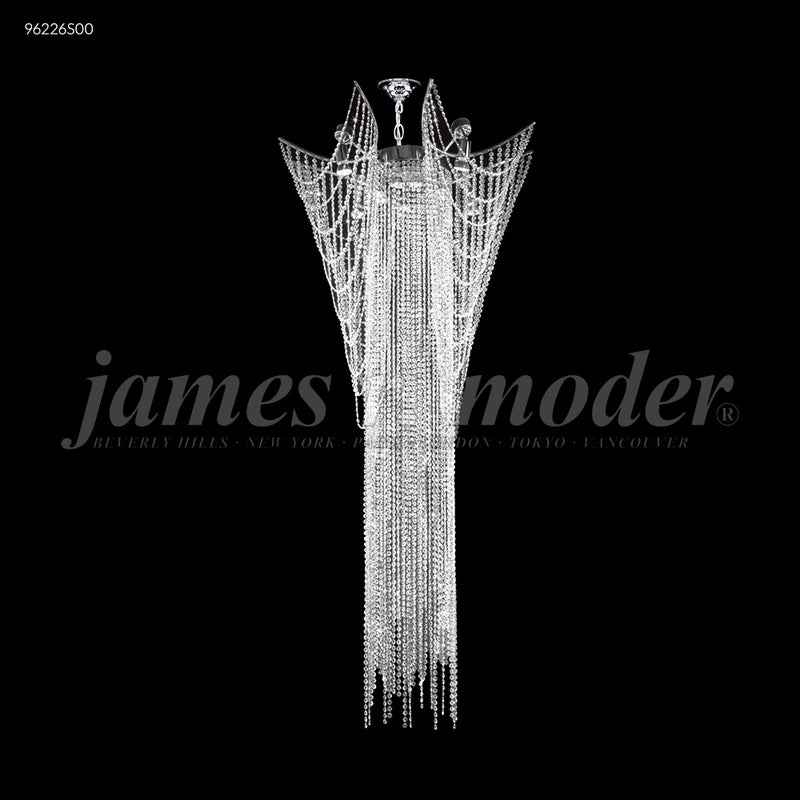James R. Moder 96226S00 12 Light Chandelier, Silver