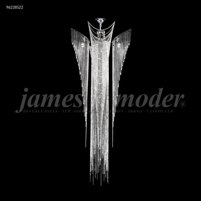 James R. Moder 96228S22 16 Light Chandelier, Silver
