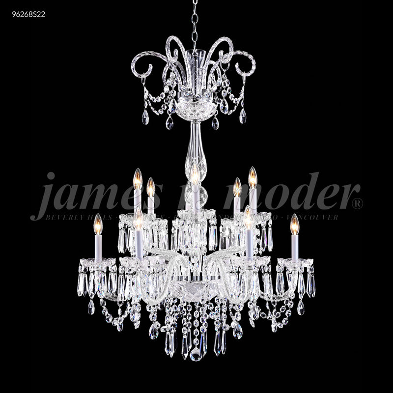 James R. Moder 96268S22 12 Light Chandelier, Silver