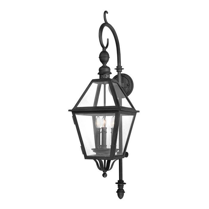 Troy Lighting B9622-TBK Three Light Wall Lantern, Textured Black