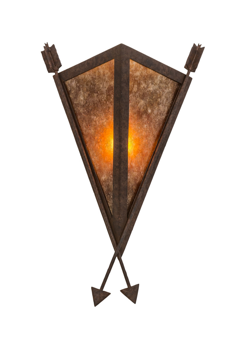 Meyda Tiffany 116062 One Light Wall Sconce, Rusty Nail