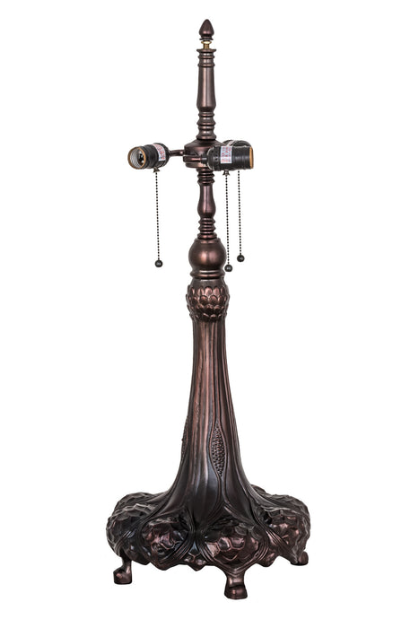 Meyda Tiffany 15441 Three Light Table Base Hardware, Mahogany Bronze