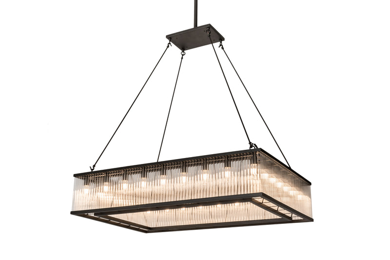 Meyda Tiffany 164300 28 Light Oblong Pendant, Oil Rubbed Bronze