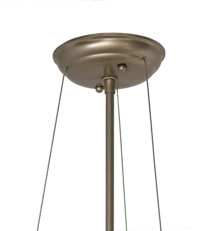 Meyda Tiffany 165155 Three Light Pendant, Satin Titanium