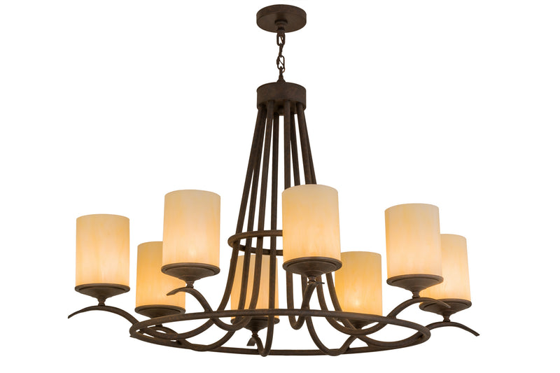 Meyda Tiffany 165224 Eight Light Chandelier, Cajun Spice