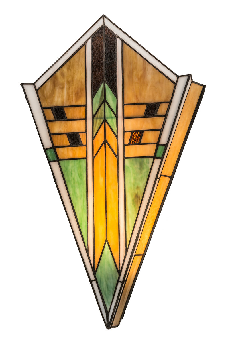 Meyda Tiffany 165250 One Light Wall Sconce, Mahogany Bronze