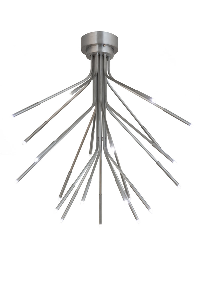 Meyda Tiffany 165278 21 Light Flushmount, Aluminum