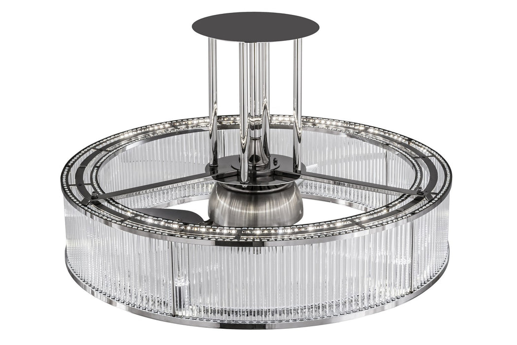 Meyda Tiffany 165603 LED Chandel-Air, Polished Stainless Steel