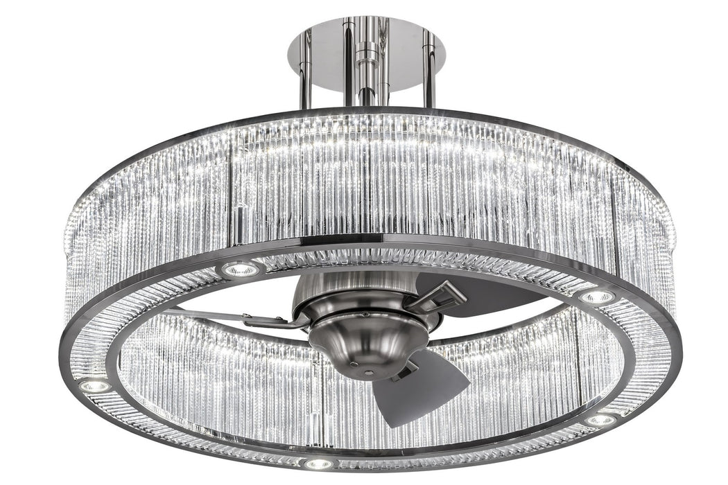 Meyda Tiffany 165603 LED Chandel-Air, Polished Stainless Steel