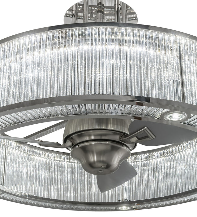 Meyda Tiffany 165603 LED Chandel-Air, Polished Stainless Steel