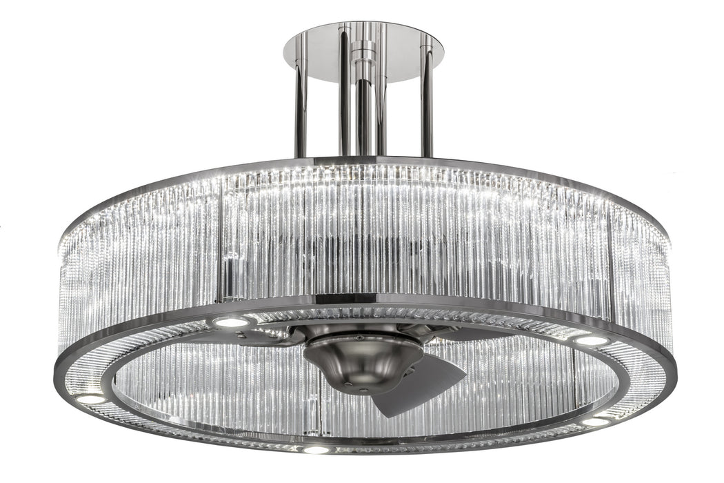 Meyda Tiffany 165603 LED Chandel-Air, Polished Stainless Steel