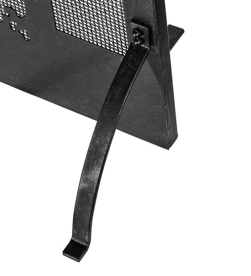 Meyda Tiffany 165940 Fireplace Screen, Black Metal