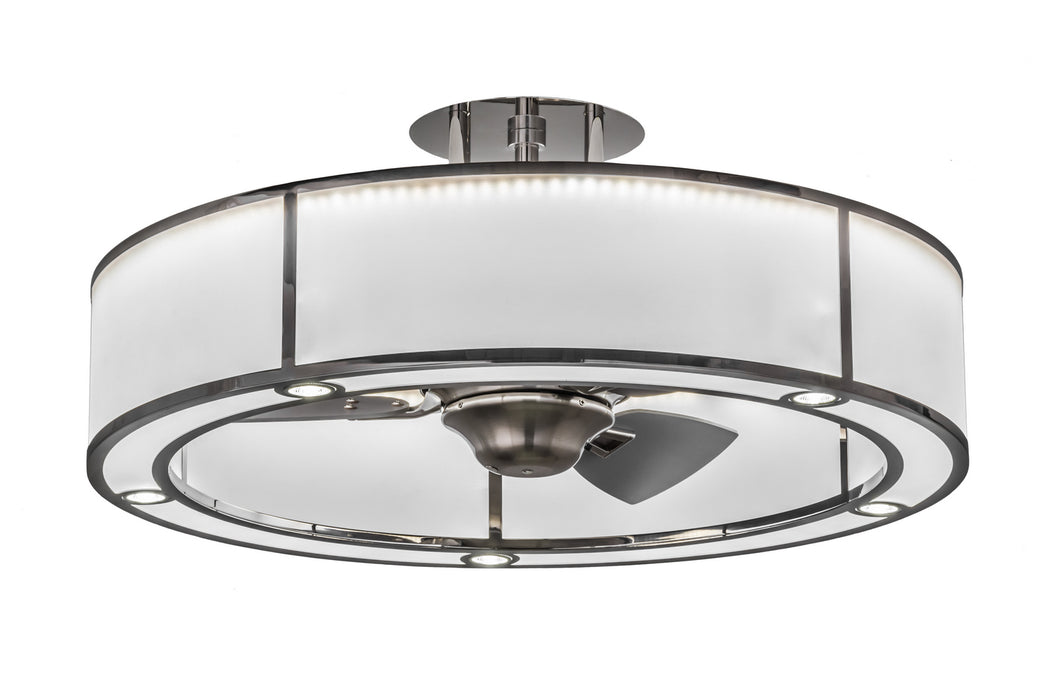 Meyda Tiffany 165941 LED Chandel-Air, Polished Stainless Steel
