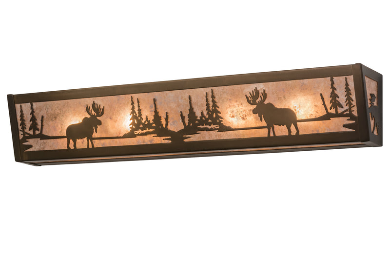 Meyda Tiffany 166510 Four Light Vanity, Antique Copper