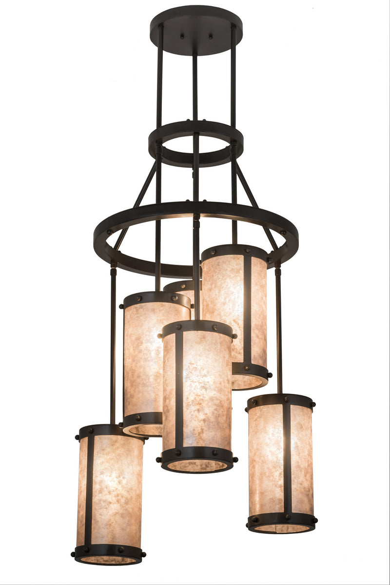 Meyda Tiffany 167555 Six Light Chandelier, Timeless Bronze
