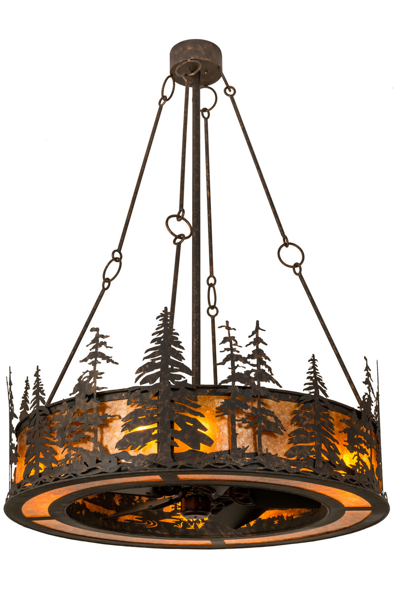 Meyda Tiffany 168493 Eight Light Chandel-Air, Rust,Copper