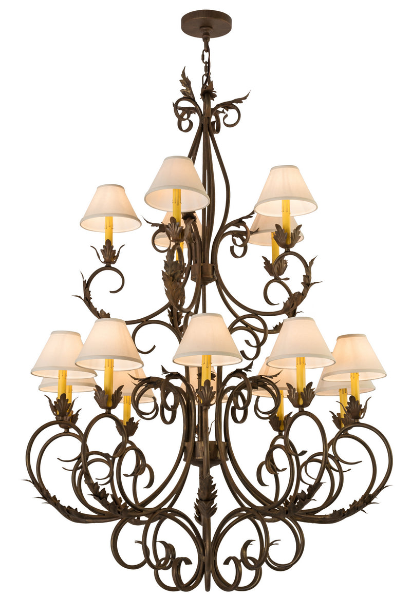 Meyda Tiffany 169636 15 Light Chandelier, Cortez Gold