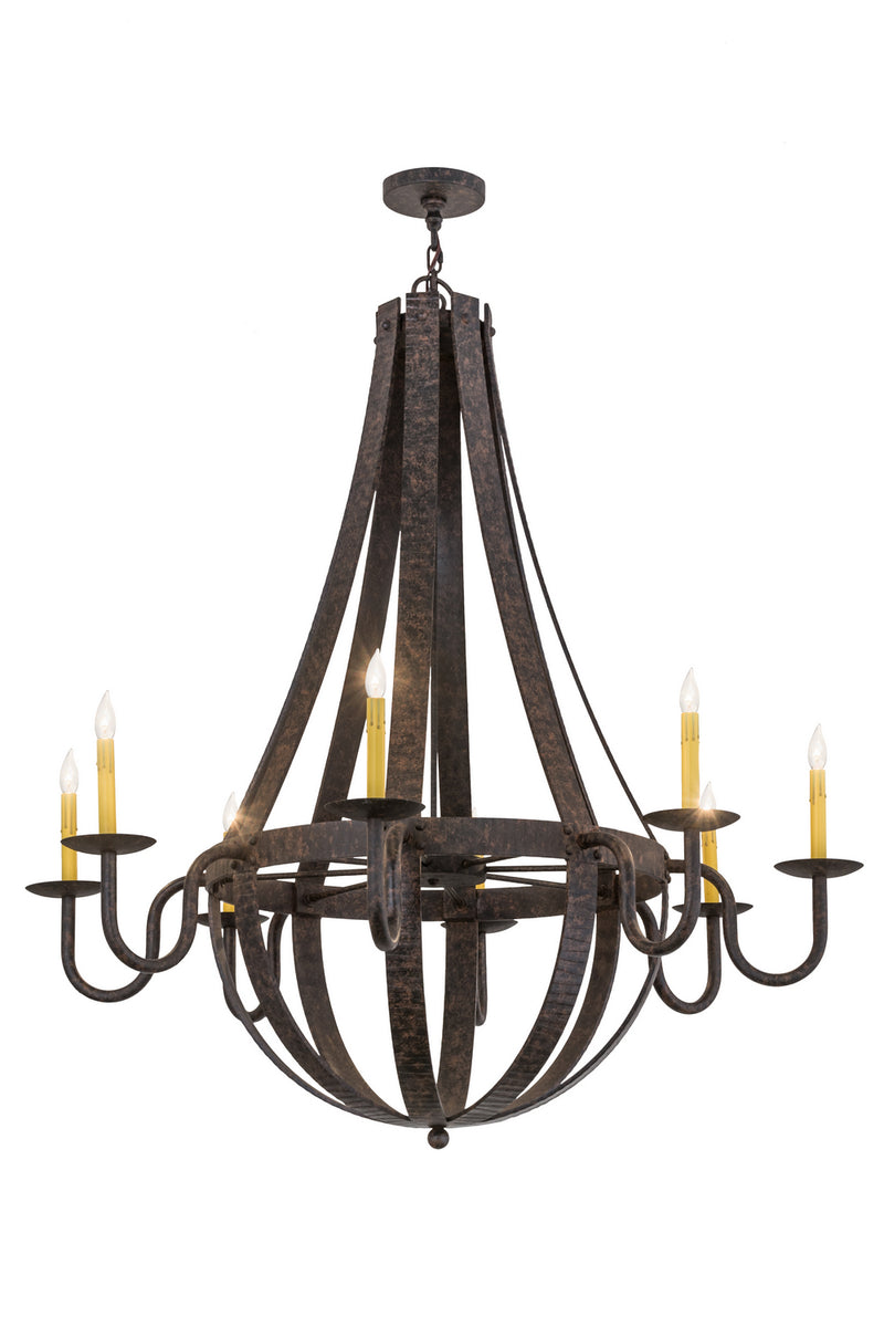 Meyda Tiffany 169875 Eight Light Chandelier, Coffee Bean