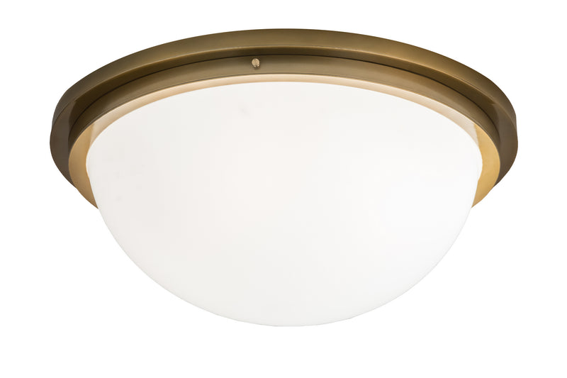 Meyda Tiffany 171108 Four Light Flushmount, Buttered Brass