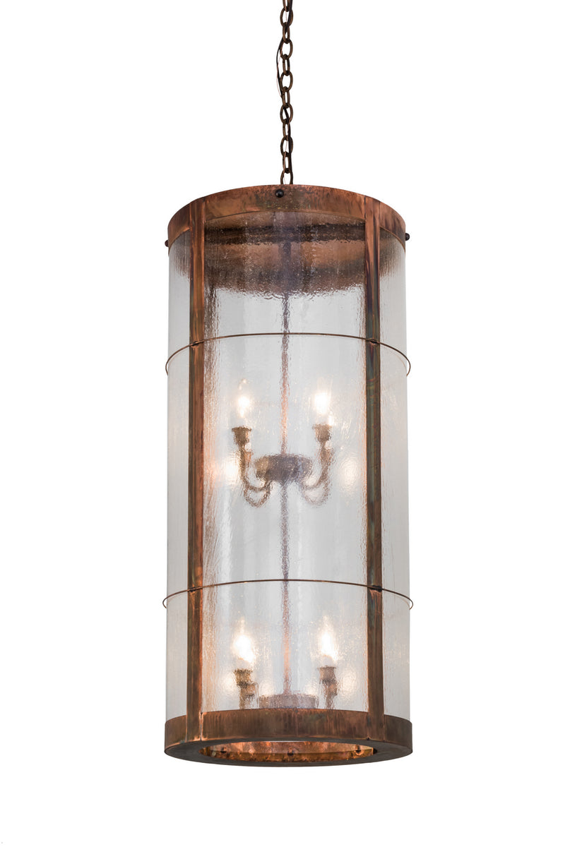 Meyda Tiffany 171566 Eight Light Pendant, Vintage Copper