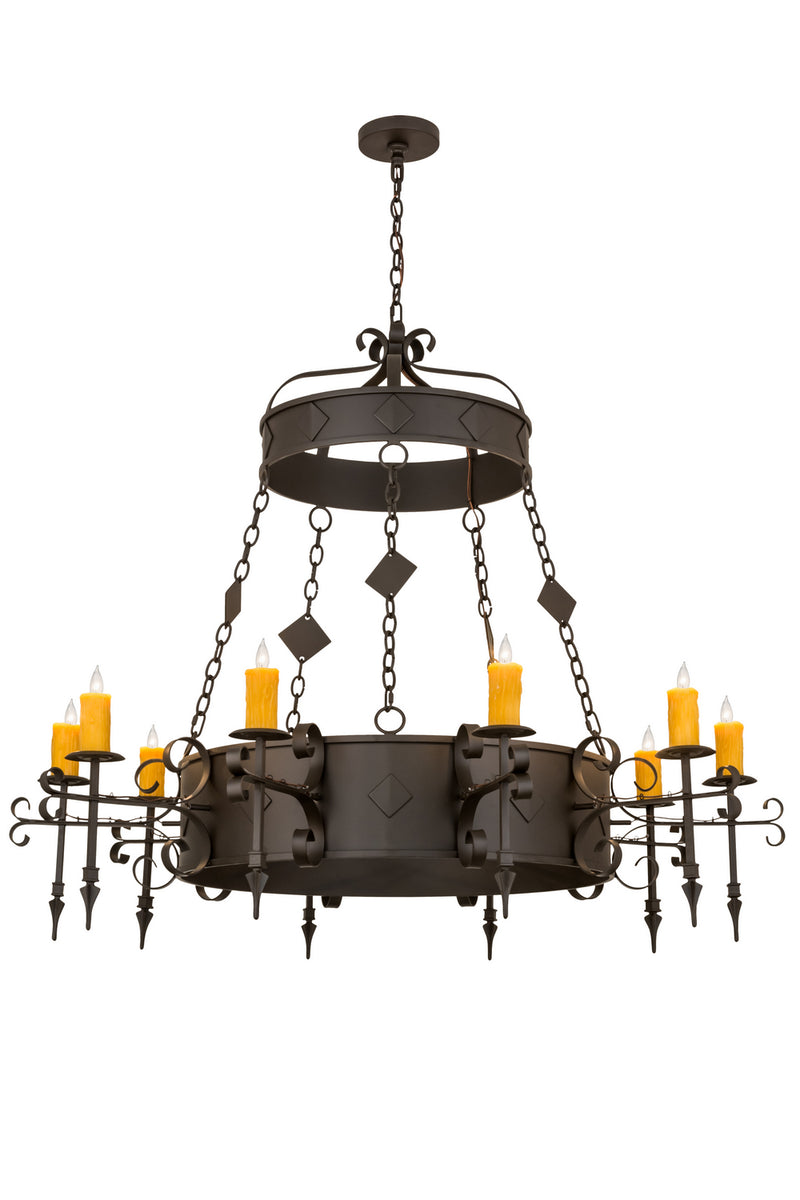 Meyda Tiffany 171606 Ten Light Chandelier, Oil Rubbed Bronze