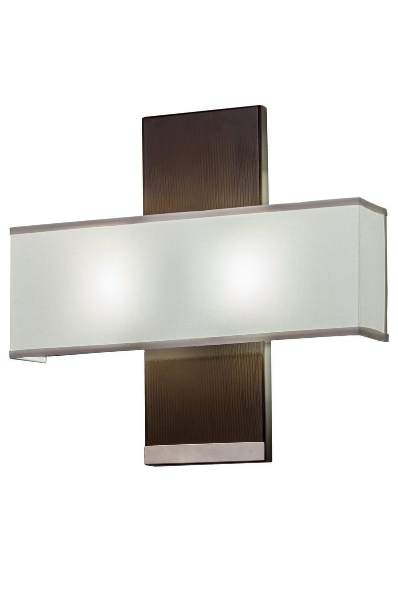 Meyda Tiffany 171922 Two Light Wall Sconce, Nickel